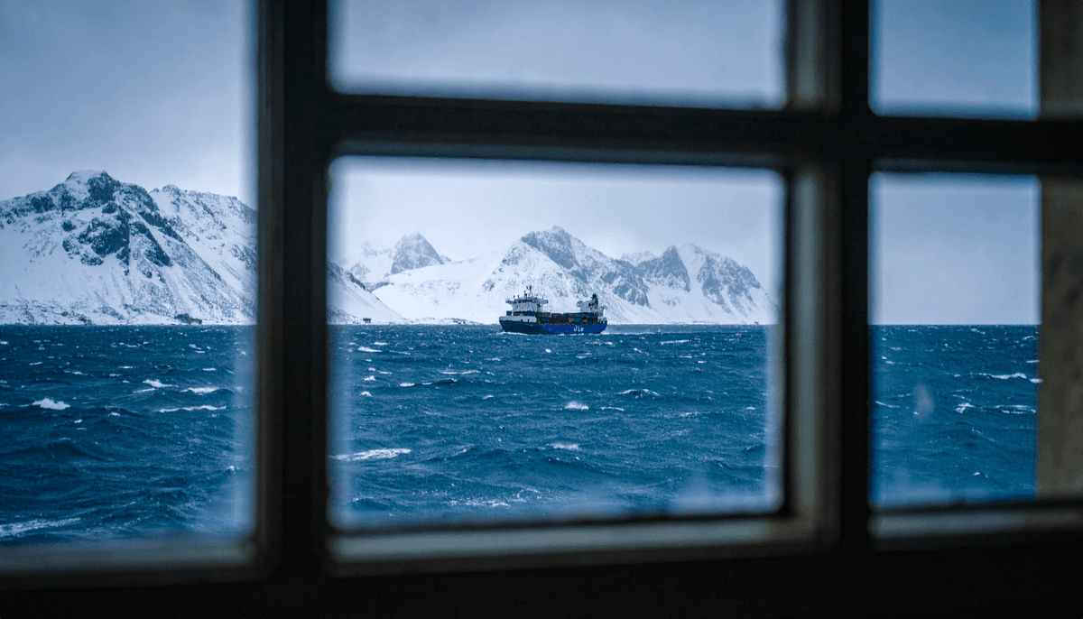 Ship at sea